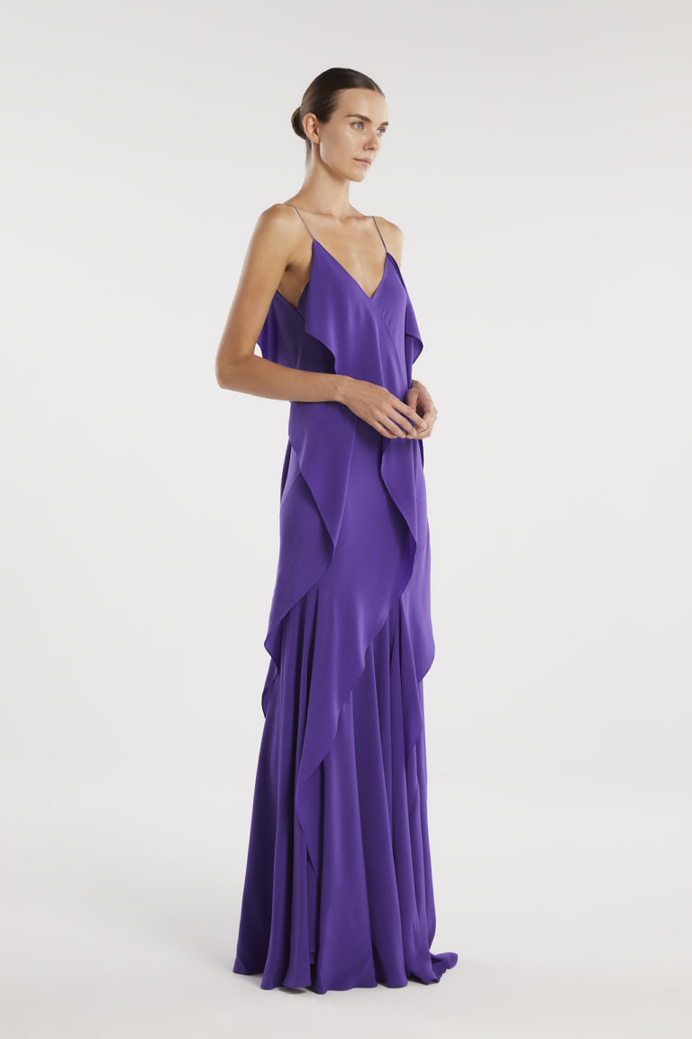 Tirbouson purple dress front right