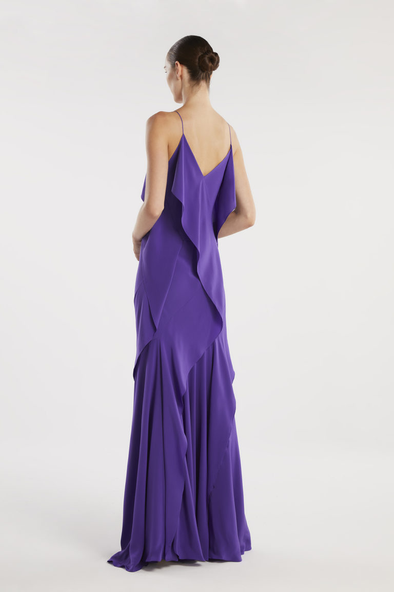 Tirbouson purple dress back left